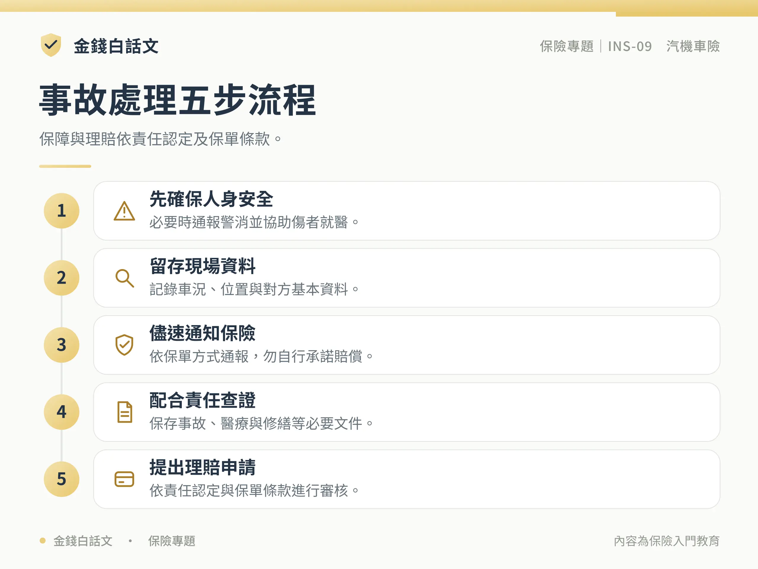 事故處理五步流程