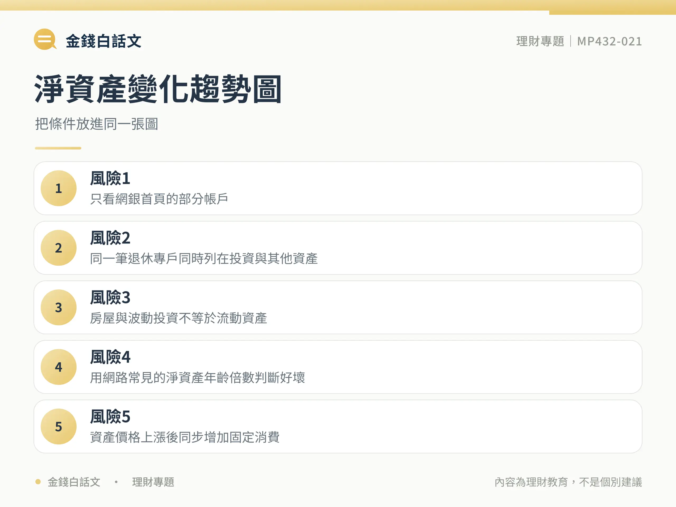 個人資產負債表判斷框架圖卡
