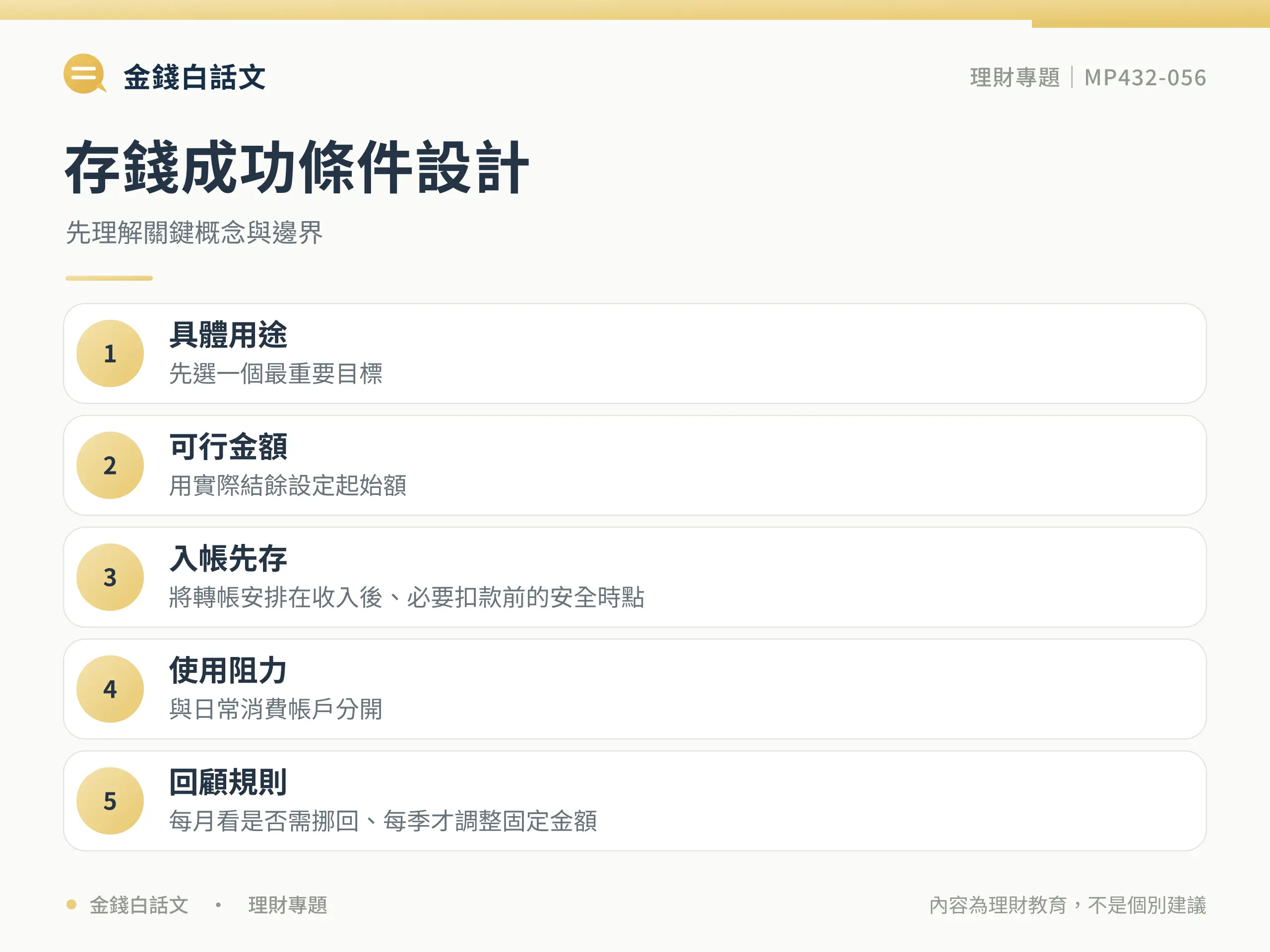 存錢核心概念圖卡