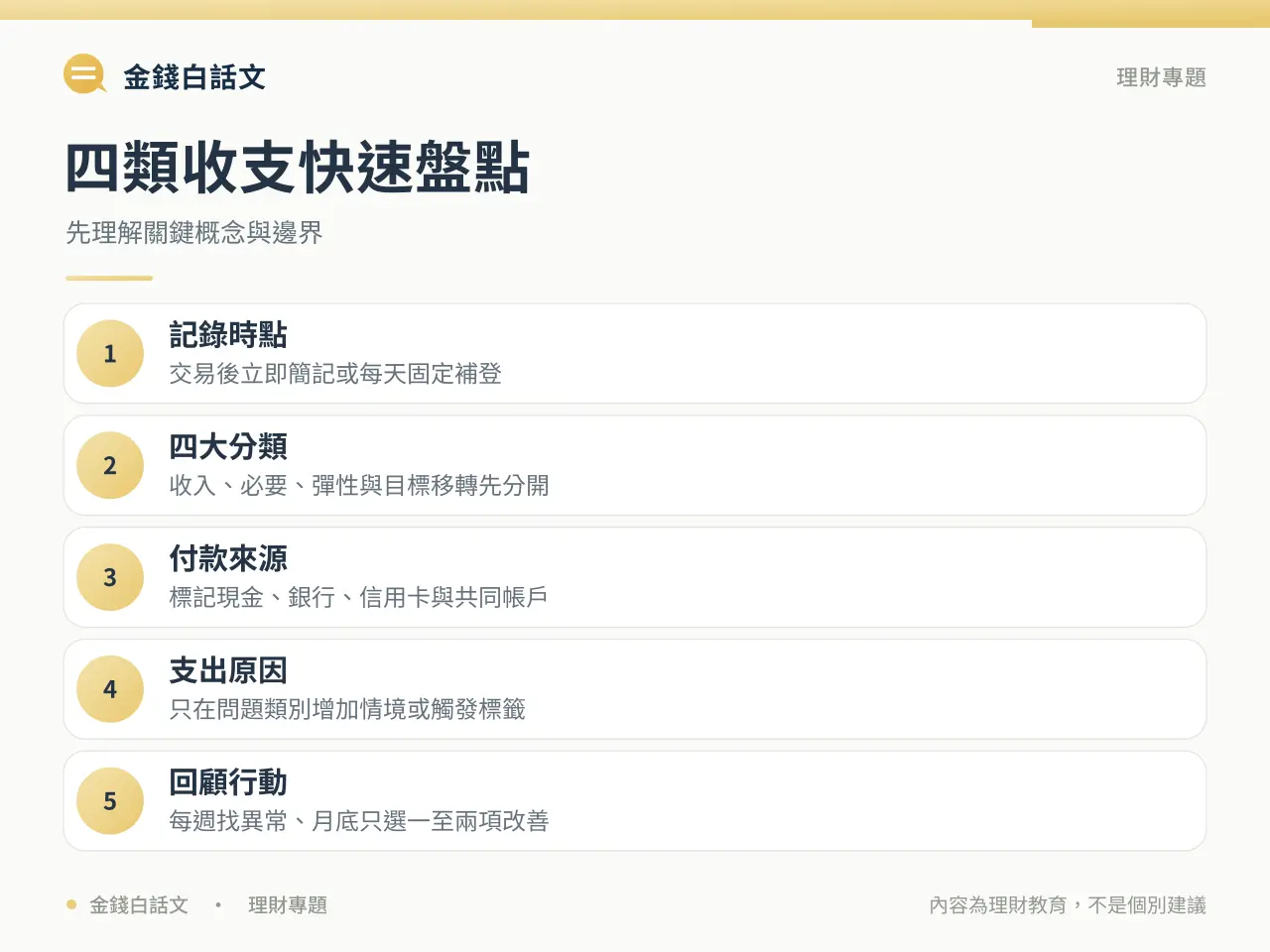 記帳核心概念圖卡