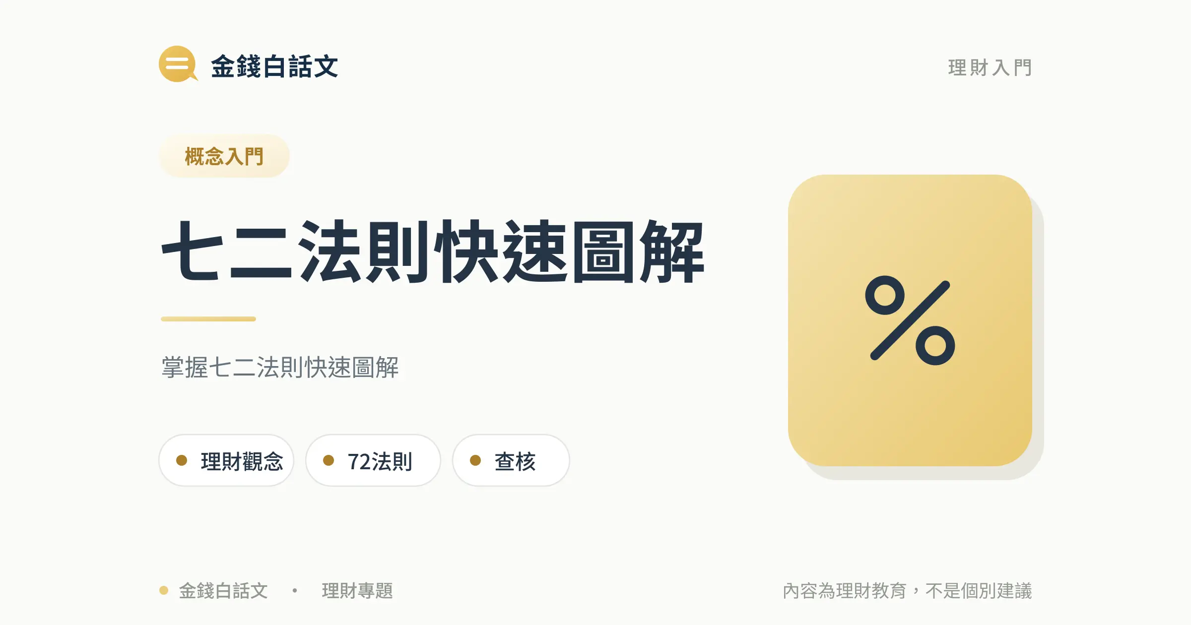72 法則是什麼？快速估算資產翻倍時間與限制文章封面